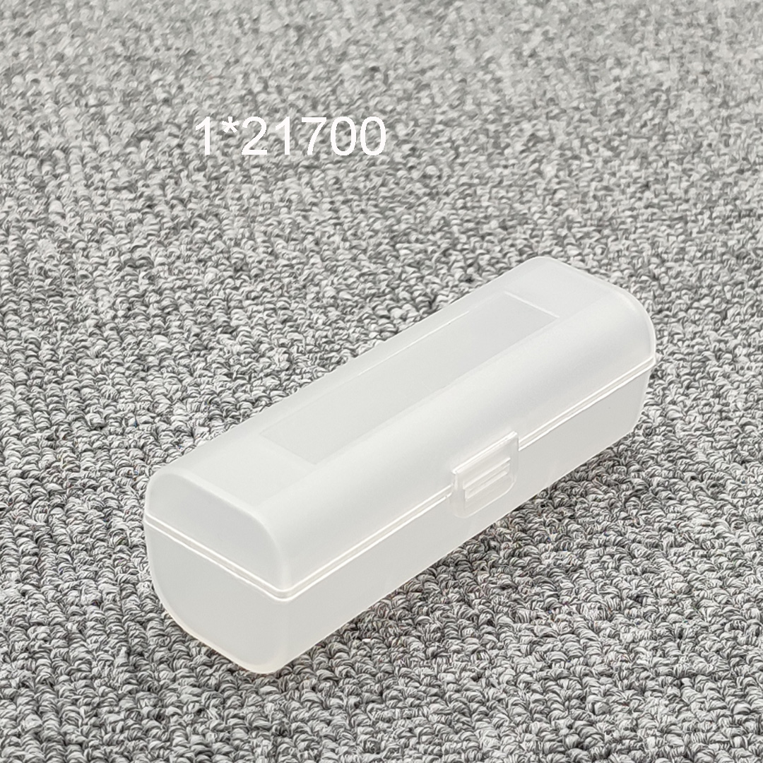 26650 18650 Pudełko robić przechowywania baterii Twarde etui z uchwytem na akumulator 4 18650 4AA 4AAA Plastikowa obudowa przezroczysta: Różowy