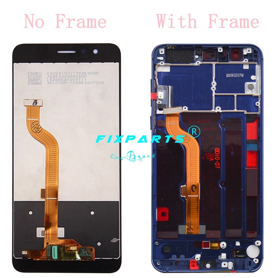 Tela para huawei honor 8 lcd honor8 display toque digitador da tela para huawei honor 8 lcd com quadro substituir FRD-L19 FRD-L09