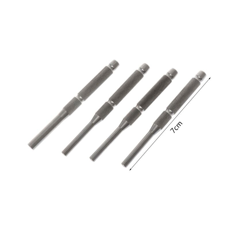 4 Stks/set Rvs Multi Size Hollow End Roll Pin Tool Starter Punch Kits 1/8 "5/32" 3/16 "7/32''