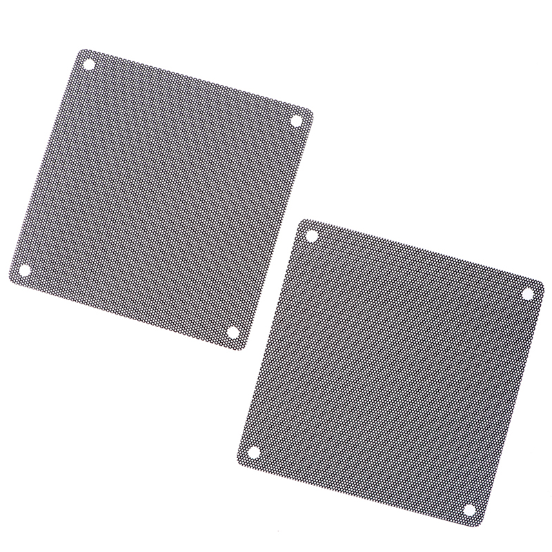 10Pcs 12Cm Zwart Vierkant Fan Filter Pc Computer Mesh Stofdicht Case Cover 120 Mm Fan Dust Filter Cooler