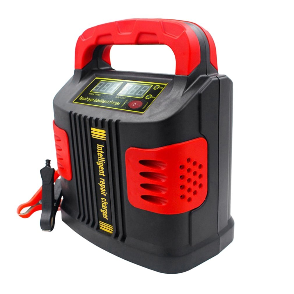 newPortable Intelligent Charger Auto Motor Vehicle Charger 350W 14A Auto Adjust LCD Battery Charger Car Jump Starter Booster