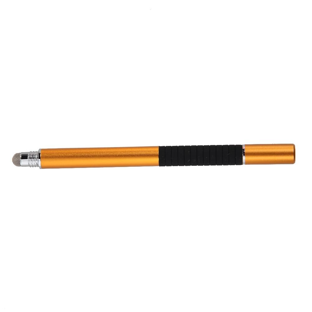 2 in 1 Capacitive Stylus Pen Mutilfuction Fine Point Round Thin Tip Touch Screen Pen For iPad iPhone All Mobile Phones Tablet: GOLD
