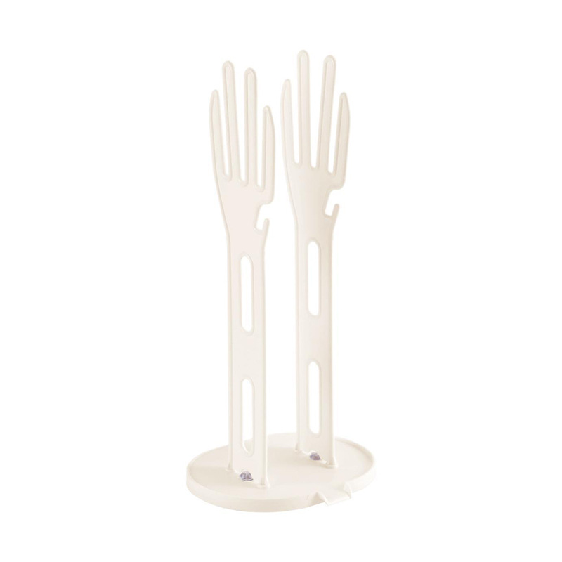 Soporte para guantes de cocina, soporte para secador de guantes de goma, soporte para toallas, drenaje, estante de almacenamiento para encimera, accesorios para fregadero de cocina, 1 ud.: Gris claro