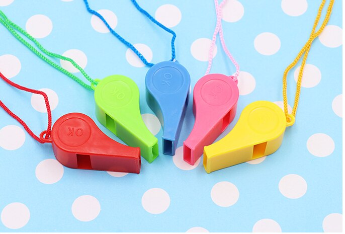 Kinderen Fluitje Plastic Fluitje Met Draagkoord Voor Boten, Raft,Party, sport Games Emergency Survival Alle Items