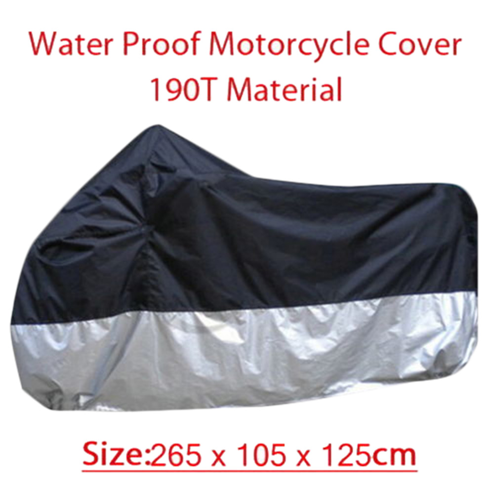 Motorfiets Waterdichte Outdoor Ultraviolet Ray UV Stof Olie Protector Die Bike Cover Motobike Cover XXXL