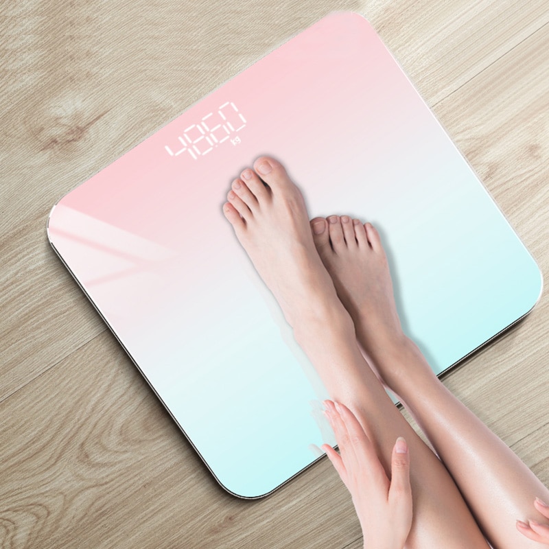 Bathroom Body Weighing Scale Floor Scales Glass LED Display Body Scale Bath Scale Smart Bathroom Scale