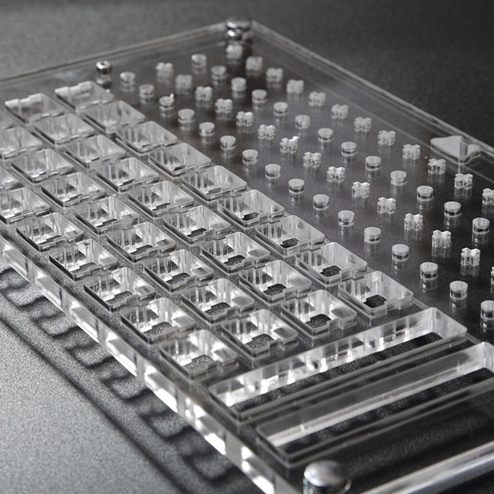 Acrylic Oiling Plate For Mechanical Gaming Keyboard Cherry Gateron Kailh Outemu Box Switch Maintenance Tools DIY Keyboard Kits