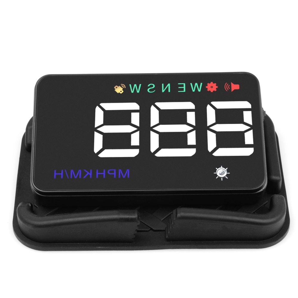 Velocímetro Universal de HUD GPS para coche, pantalla A5 Digital con pantalla de cabeza hacia arriba, alerta de exceso de velocidad, parabrisas, Projetor de navegación automática