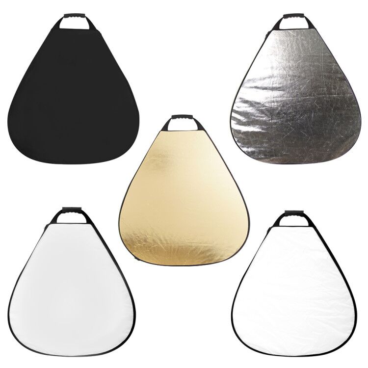 Portable 5-in-1 Collapsible Light Reflector For Photography Studio - Multi Round Disc