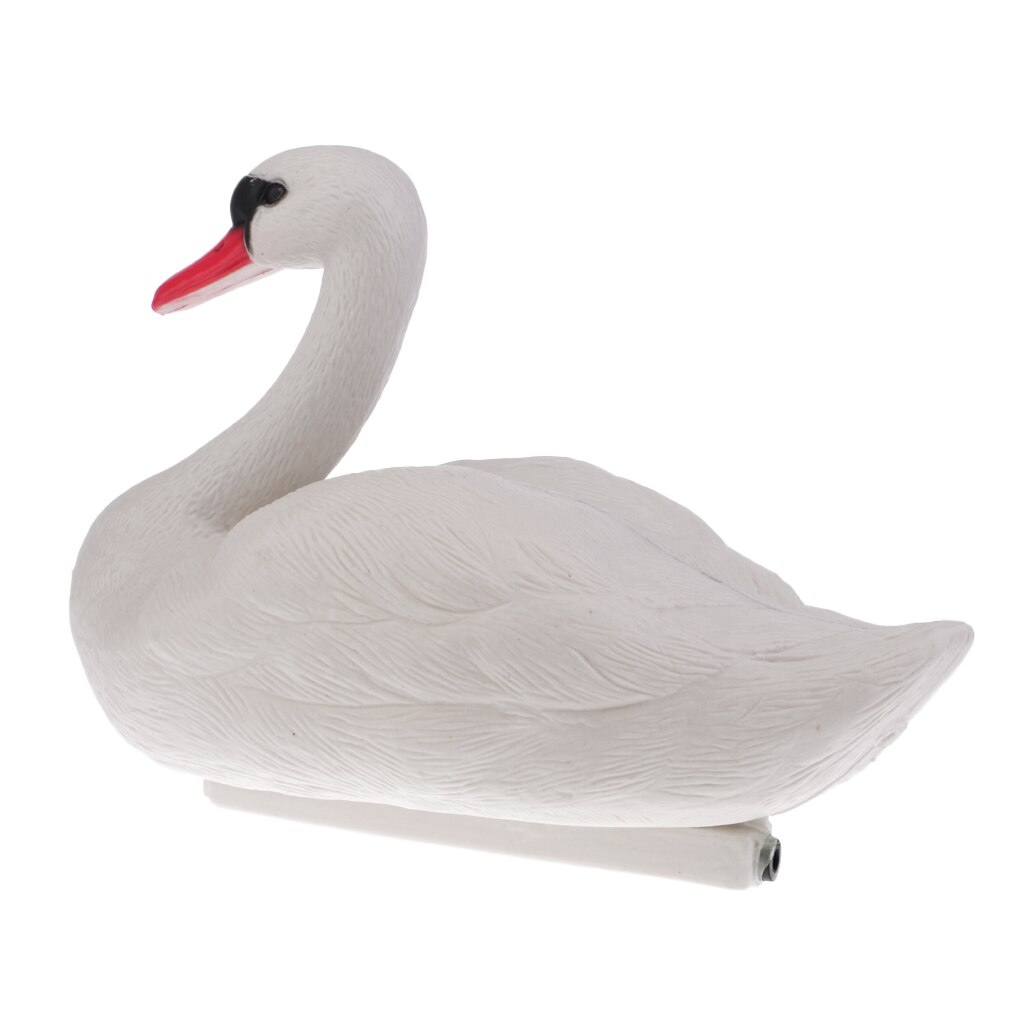 3D Full Size Floating White Swan Decoy keep Canada geese away