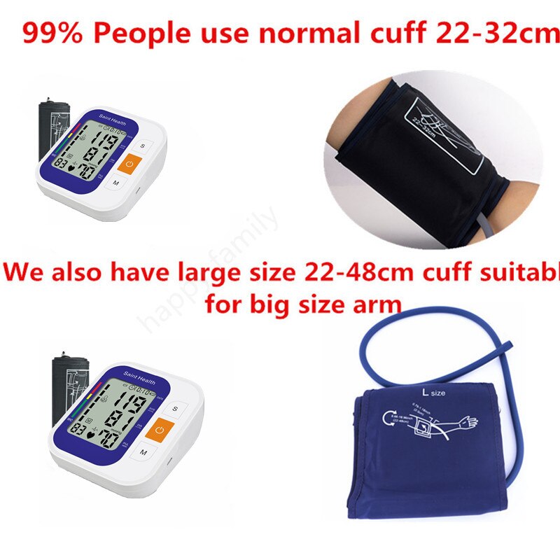 Engels Voice Digitale Arm Bloeddrukmeter Automatische Draagbare Bloeddrukmeter Hartslag Machine Bloeddrukmeter