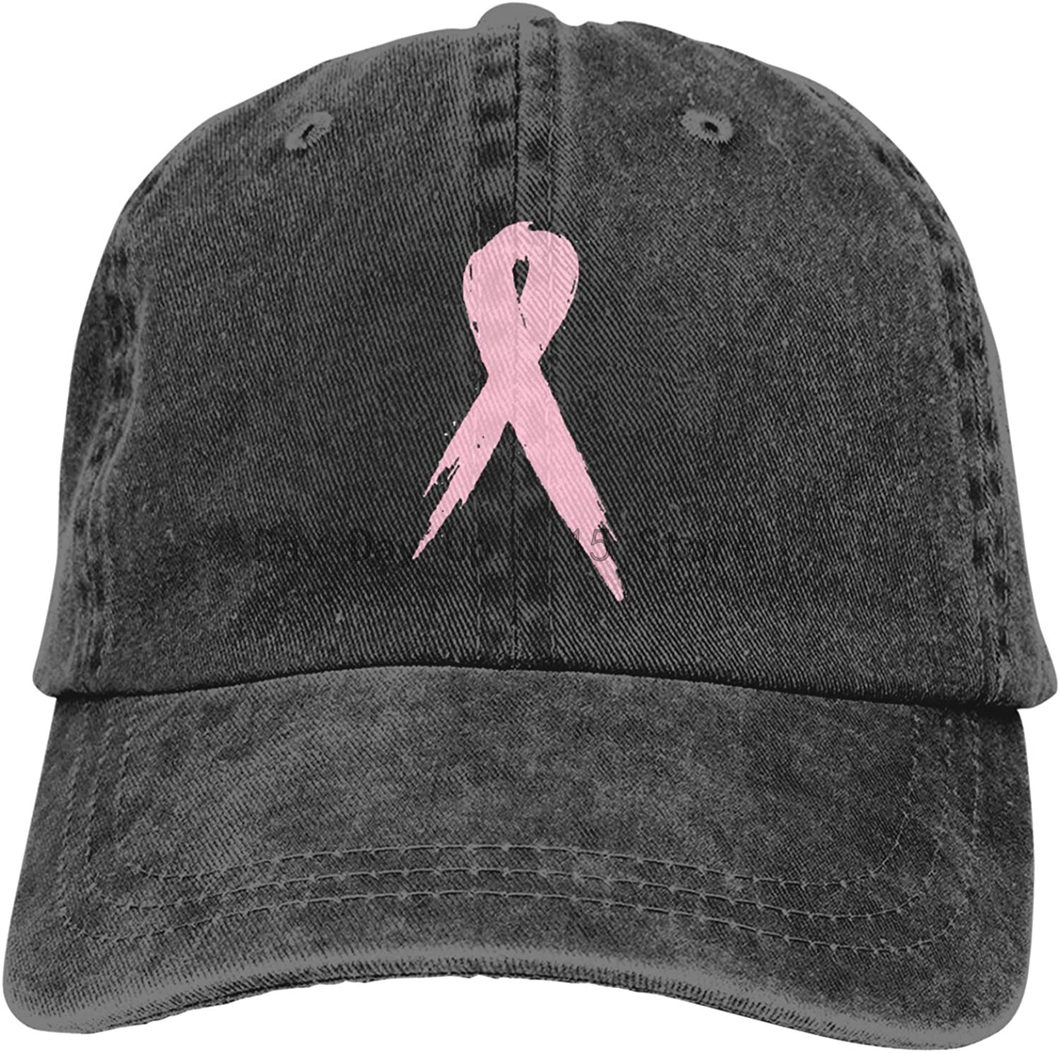 Borstkanker Pink Volwassen Cowboy Baseball Caps Denim Hoeden Voor Mannen Vrouwen