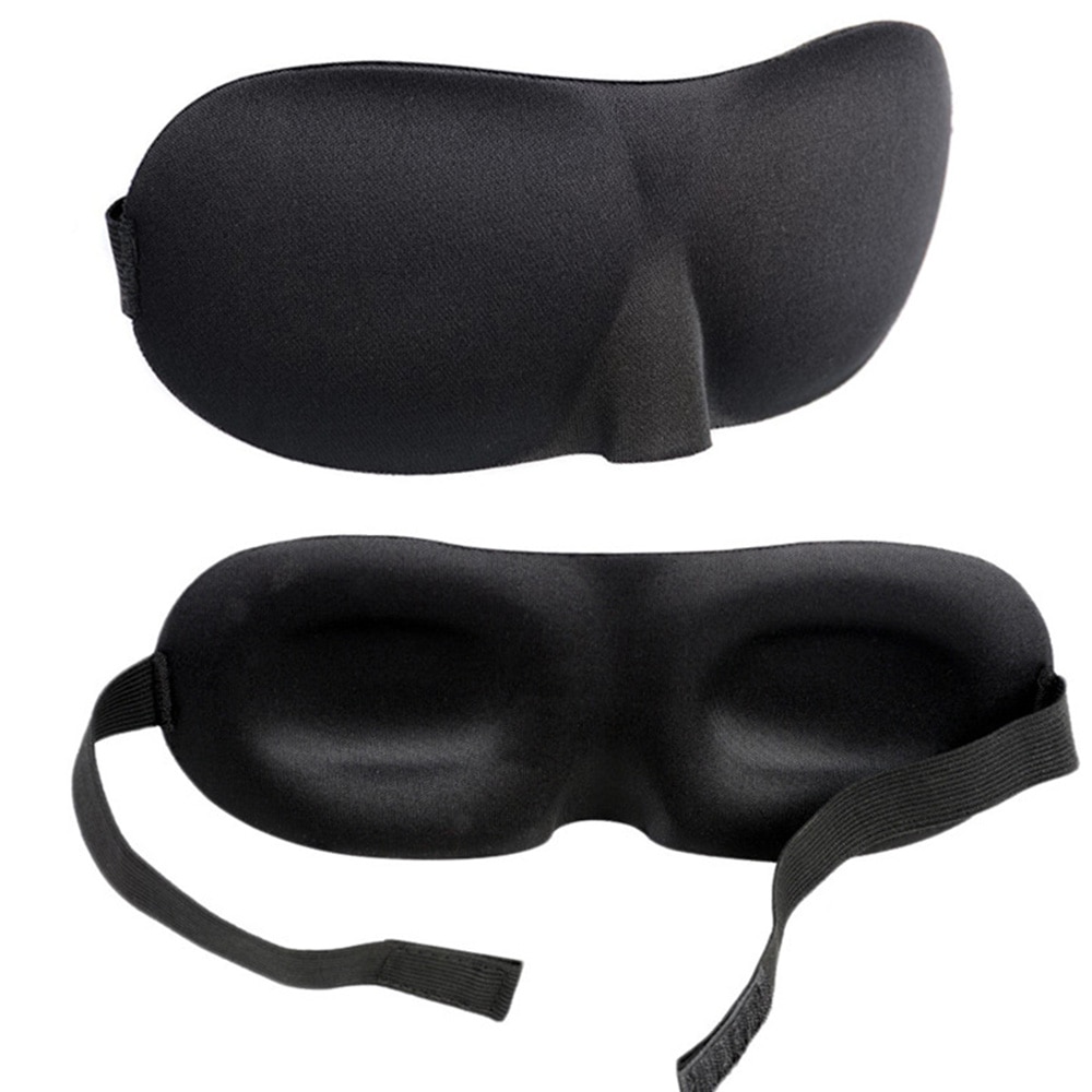 1Pcs 3D Slaap Masker Natuurlijke Slapen Oogmasker Eyeshade Cover Shade Eye Patch Vrouwen Mannen Zachte Draagbare Blinddoek Reizen accessoires