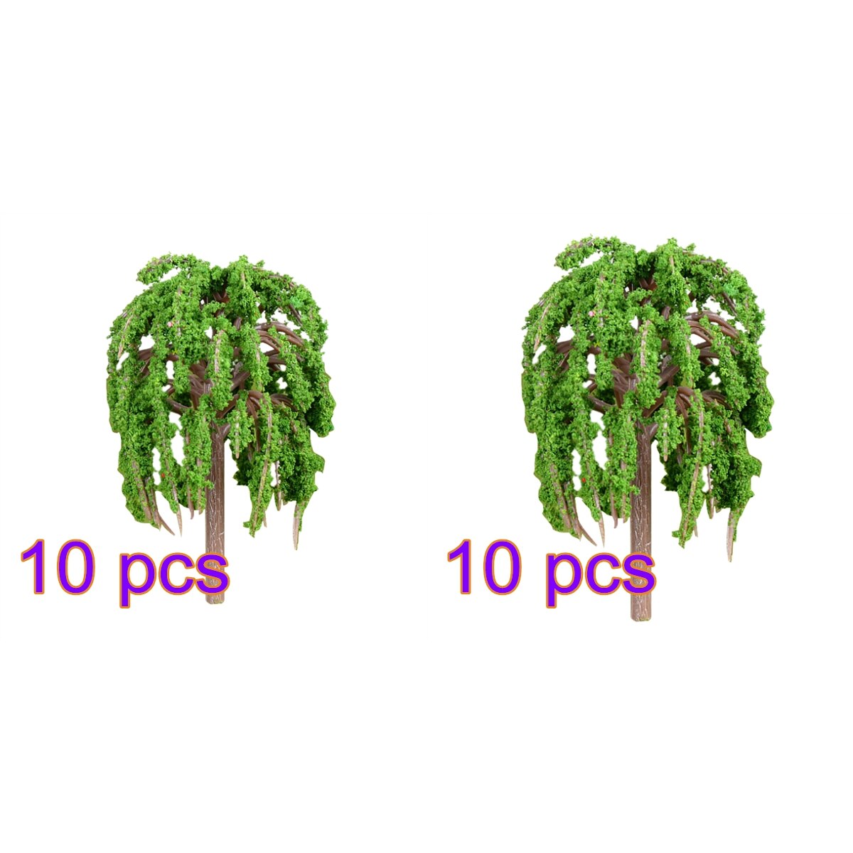 Alberi Modello - 20 Pz - 5.3cm / 6.6cm - Scala HO 1:85 - Paesaggio Diorama: 20 pz Mix