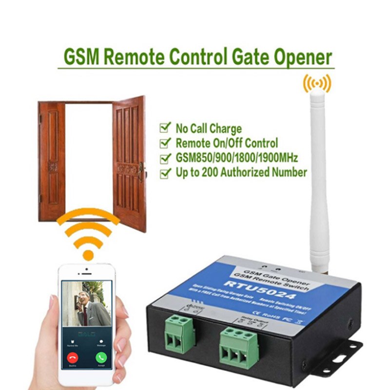 RTU5024 gsm relay sms call remote controller gsm gate opener switch for control home appliance ( RTU 5024 ) parking systems