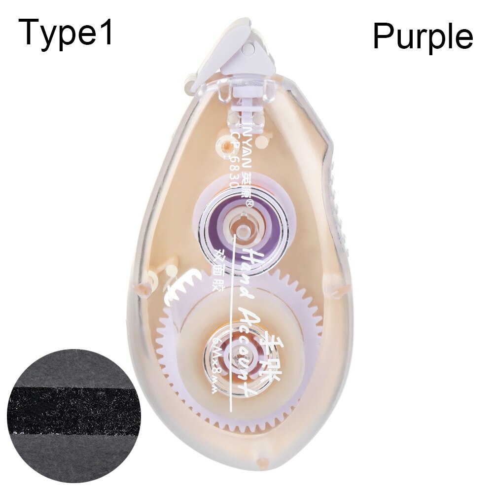 Rodillo dispensador de cinta adhesiva de doble cara, aplicador de puntos para decoración de álbumes de recortes, suministros de oficina y escuela: Type1-Purple