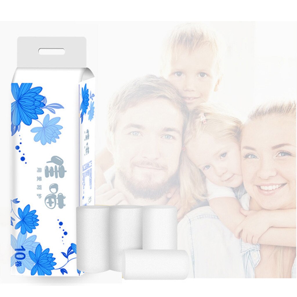 Papier hygiénique 4 plis papier toilette | rouleau géant, résistant et doux, 10 rouleaux, offre spéciale