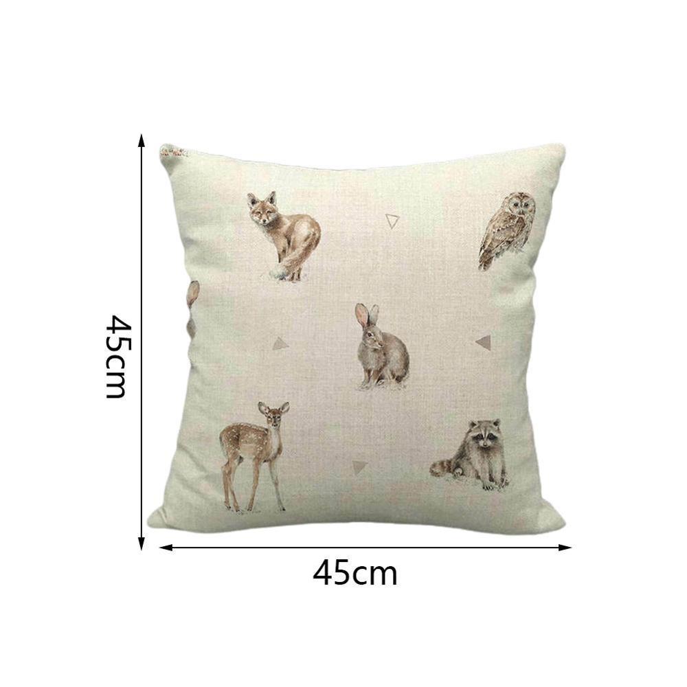 45 x 45cm siili kettu kani pöllö tyynynpäällinen sisustus eläinten tyynynpäällinen sohvalle tyynyliina tyynynpäälliset
