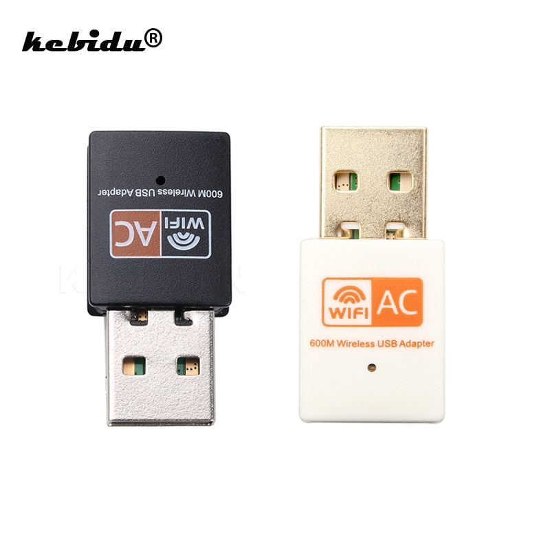 Kebidu Drahtlose 600Mbps Netzwerk Karte USB WiFi Adapter 2,4 GHz 5GHz WiFi Antenne PC Computer Empfänger Dual Band freien Treiber