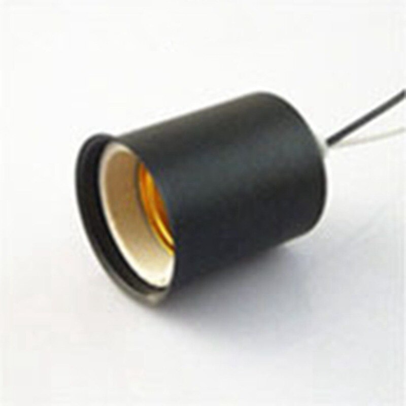 E27 Ceramic Screw Base Round LED Light Bulb Lamp Socket Holder Adapter metal Lamp Holder With Wire