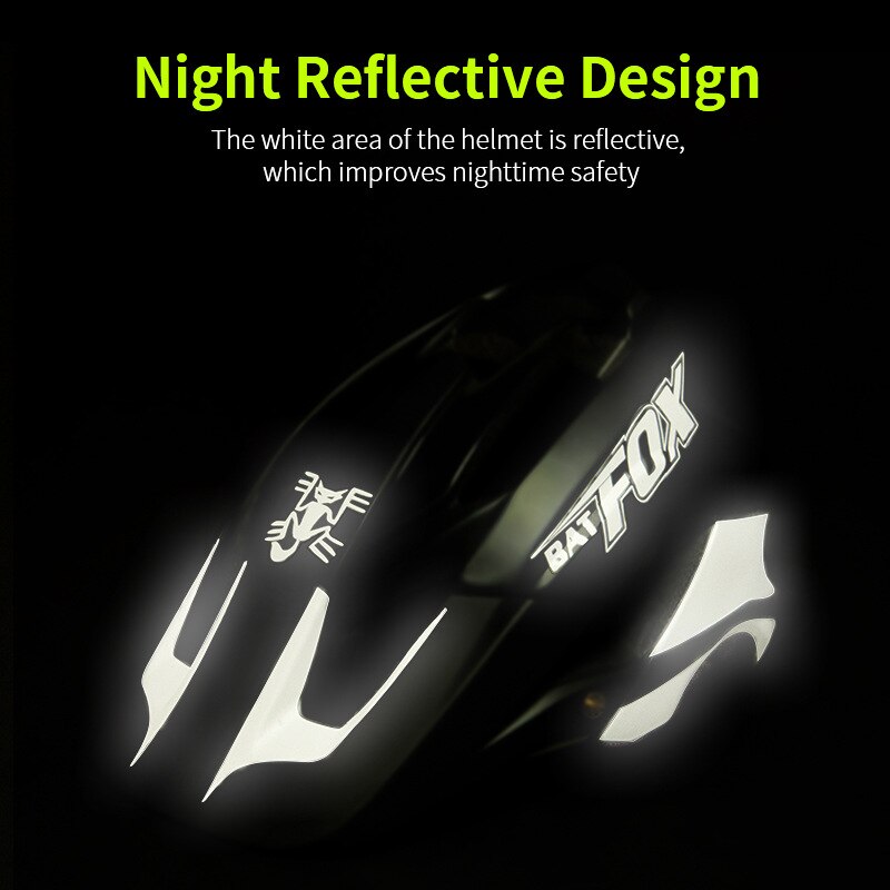 BATFOX Bike Helmet Night Reflective Cycling Helmet MTB Casco Bicicleta MTB Bicycle Helmet Capacete Ciclismo Cycle helmets