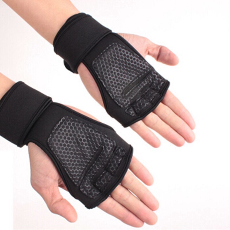 Gants d'entrainement d'haltérophilie pour femmes et hommes, 1 paire, pour le Fitness, la musculation, la gymnastique, les poignées, la protection de la paume des mains,