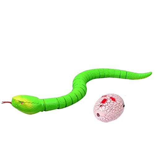 Juguete de serpiente de Control remoto para niños, juguete de serpiente de Control remoto con huevo, máquina de radiocontrol, aparatos divertidos, juguete para: green