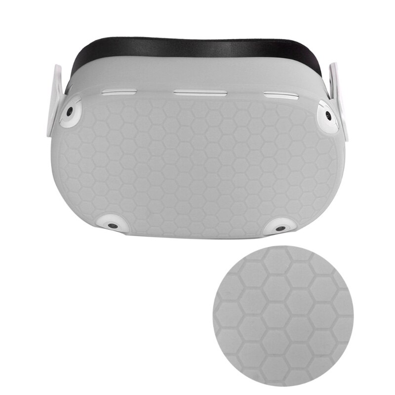 Siliconen Beschermhoes Shell Case Voor Oculus Quest 2 Vr Headset Hoofd Cover Skin Anti-Krassen Voor Oculus Quest 2 Accessoires