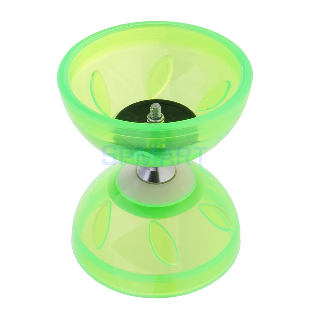 3 Triple Lager Jongleren Diabolo Speelgoed Met String Metal Sticks Kids Chinese Yoyo Professionele Educatief Speelgoed 13/10.5 Cm Diameter: Green Small Size
