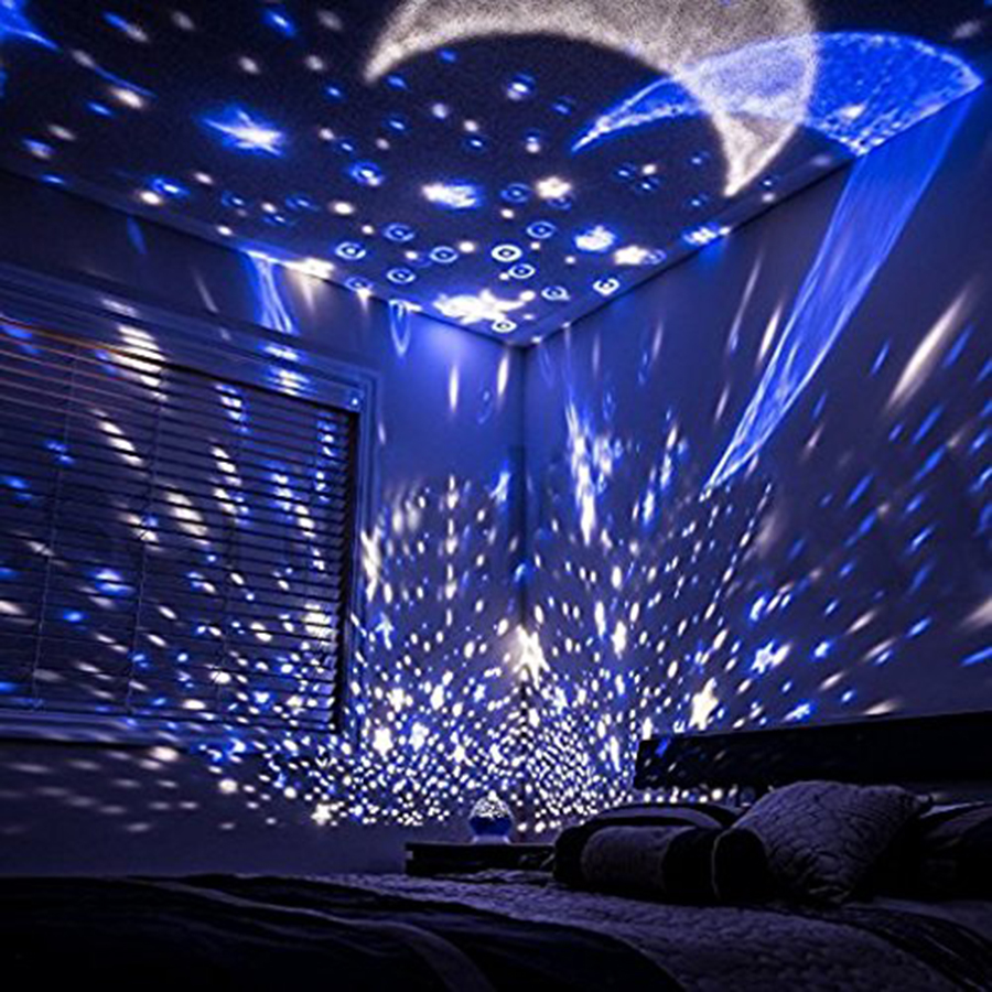 LED Ramadan decoratie lichten sterrenhemel projector Nachtlampje LED maan ster lamp verlichting Kinderen licht voor Slaapkamer Slaap Lamp