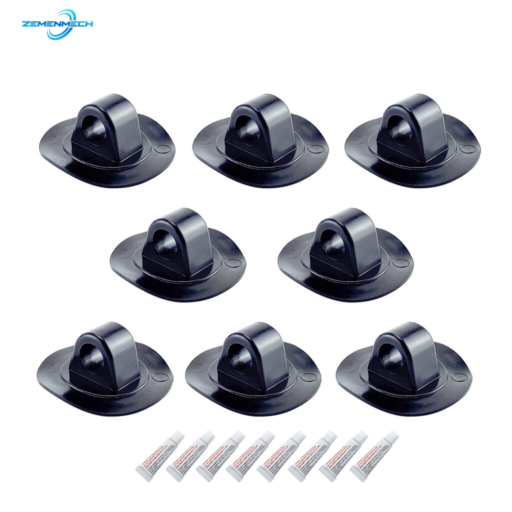 PVC Seil Halterung mit Kleber Clip Haken Seil Schnalle Rudern Boote ziehen Sicher Haken Schlauchboot Kajak Beiboot Zubehör