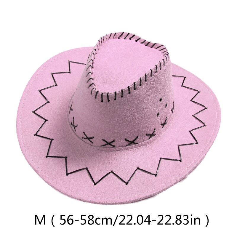 Retro Jazz Hat Wide Brim Trendy Basin Hat Unisex Vintage Western Cowboy Hat All-match Outdoor Sun Protection for Men Women