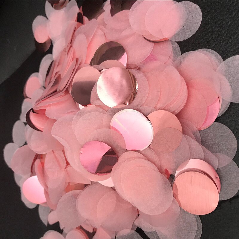 10g/pack 2.5cm Round Tissue Paper Confetti Mix Color For Birthday Party Wedding Decoration Clear Bubble Balloons Filler Confetti