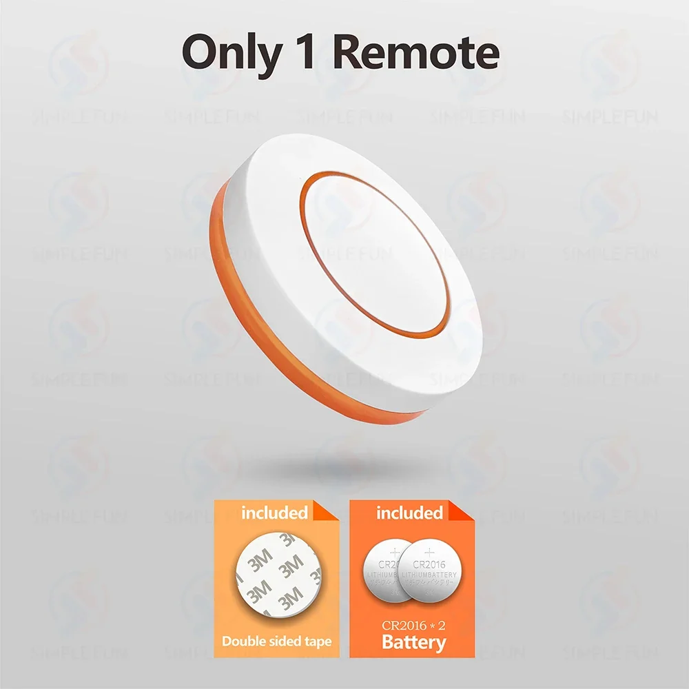 Spina per telecomando senza fili EU FR 433 Mhz 16A 220 V Presa intelligente RF mini telecomando rotondo, presa elettrica per elettrodomestici in poi/spento: giallo