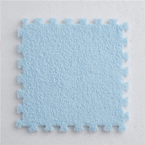 4pc/ sett baby eva skum plysj puslespill lekematte barnetepper leker teppe for barns sammenlåsende treningspute gulv for babyspill: B
