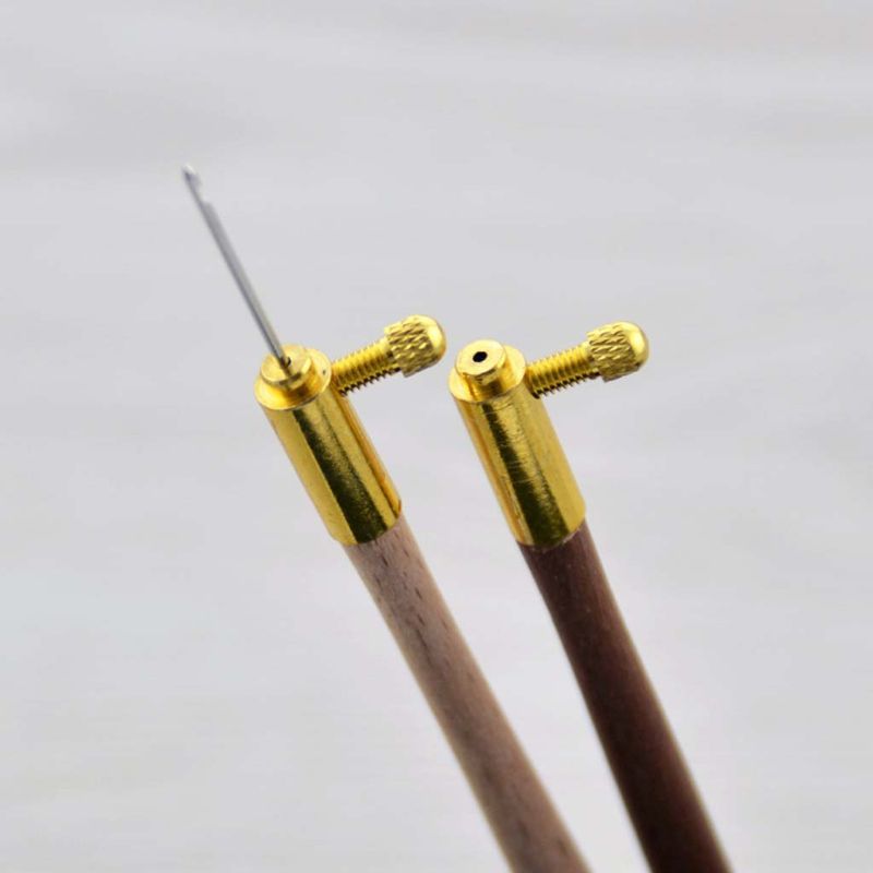 Tambour Hook with 3 Needles 70 90 100 Embroidery Tools Sequins Bead Neddle Tool