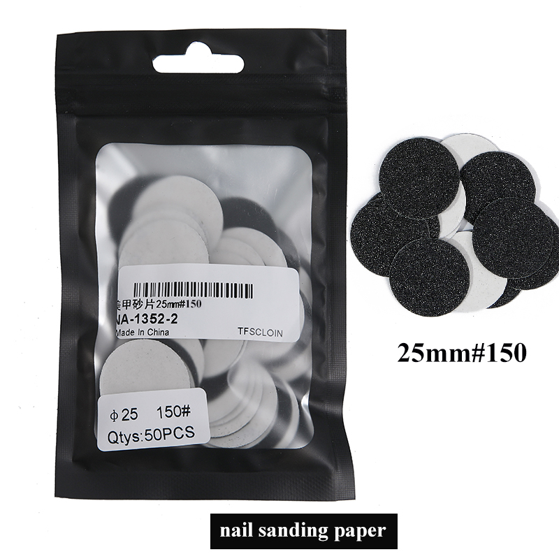 20/25/35mm Stainless Steel Nail Sanding Paper Disc for Foot Dead Skin Calluse Remove 3/32" Round Metal Disk Pedicure Accessories: DARK GRAY
