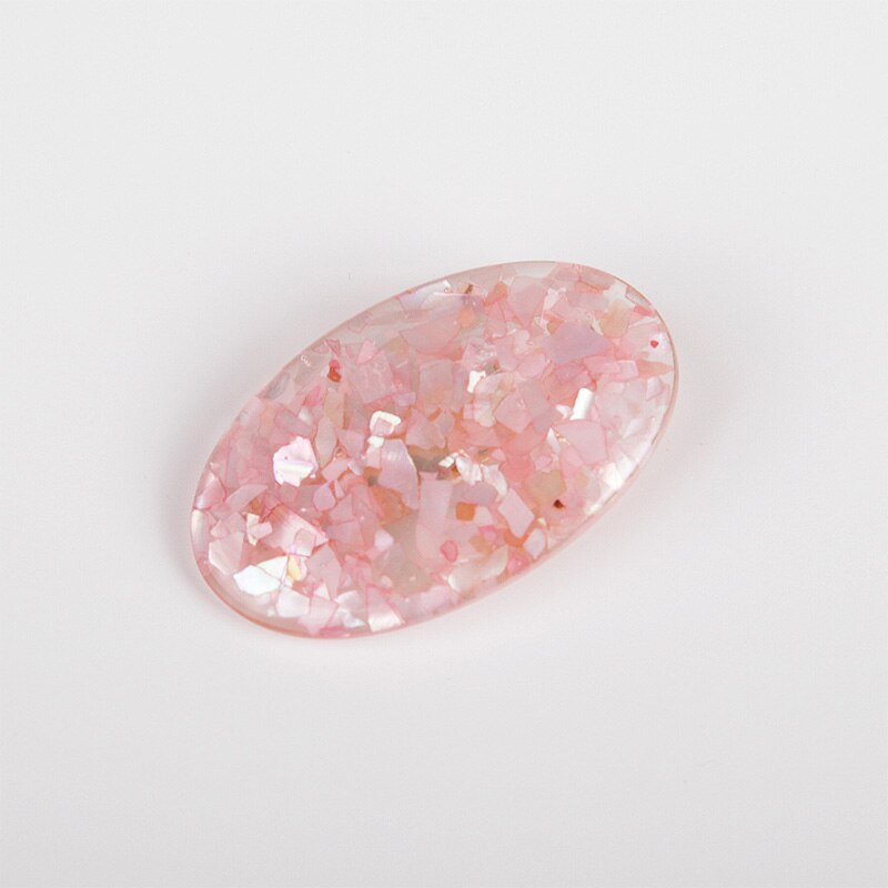 Woman's Crystal Hair Rectangular Hairpin Acrylic Pin Metal Alloy Hairband Moon Circle Hairpin Girl Holder Accessories: 9