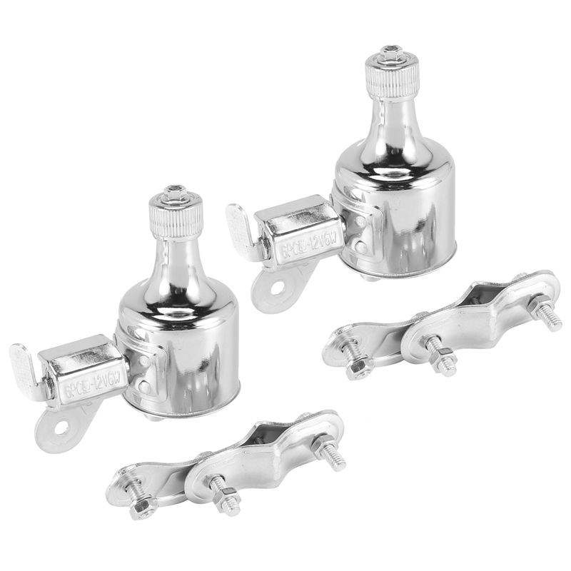 2X Bicycle Light Generator 12V 6W Dynamo Motorized Friction Head Rear Light Kit: Default Title