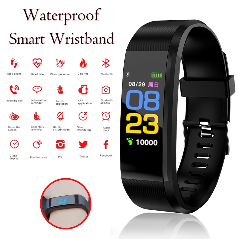 Smart Armband Band Smartband Waterdichte Bloeddruk Polsbandje Hartslagmeter Fitness Tracker Y68 Digitale Horloge Voor Mannen