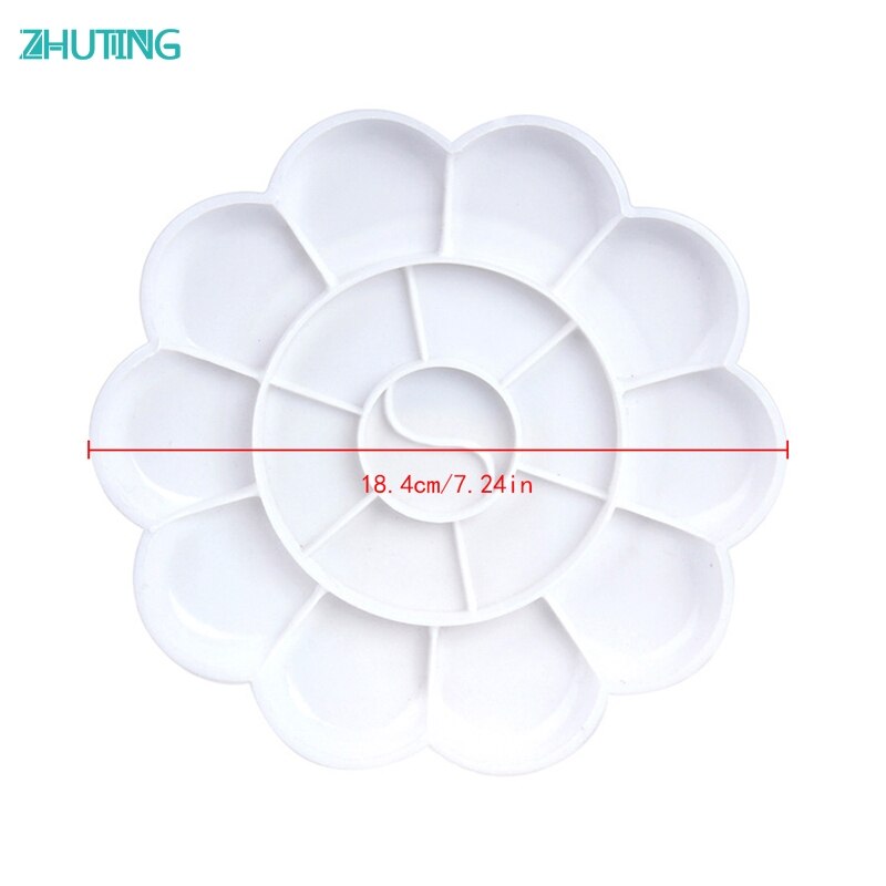 18Well Watercolor Plastic Oil Painting Tray Mixing Palette Artist Drawing Supply jan18