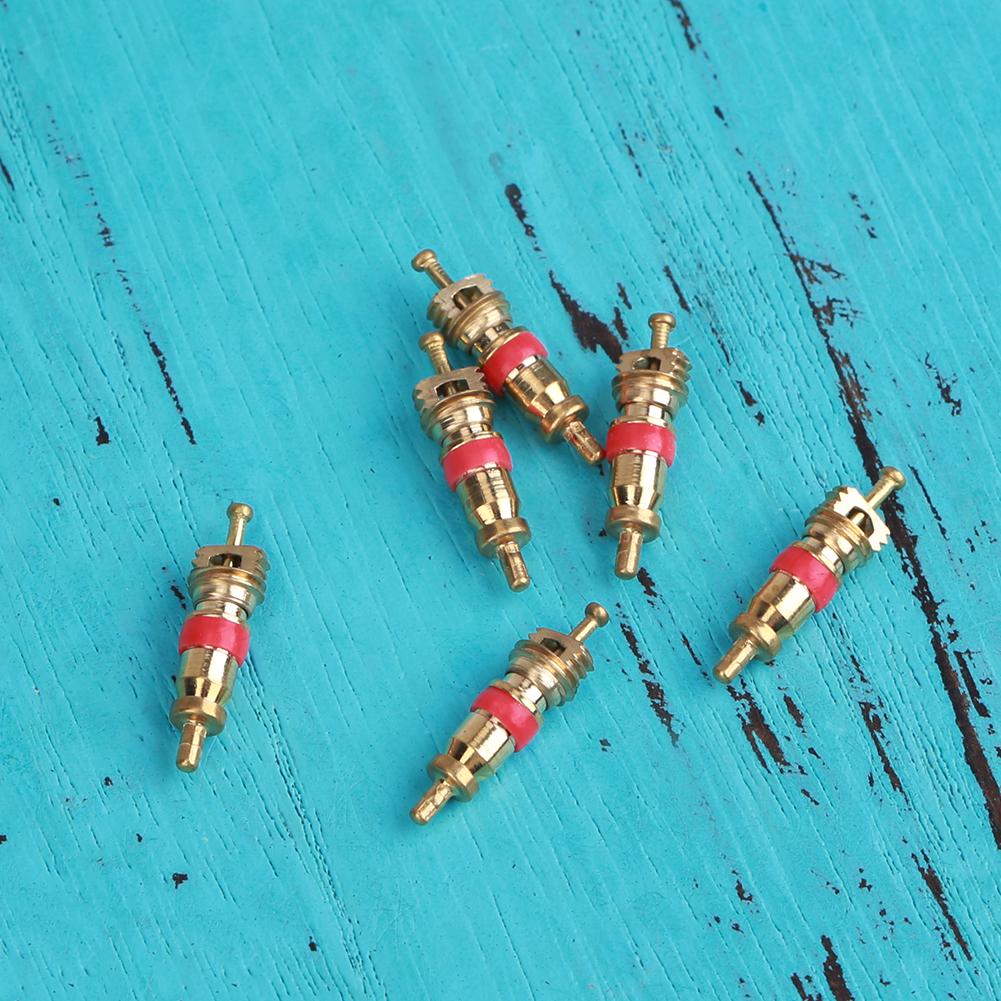 20Pcs Copper Valve Core with 4-in-1 Tire Valve Stem Removal Tool Valve Core Removal Tool Tire Cleaning Tool for Car Motorcycles