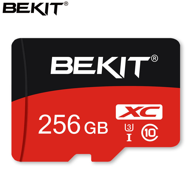 Bekit tarjeta de memoria Micro SD 256GB 128GB 64GB 32GB 16GB 8GB tarjeta Microsd Clase 10 U1 U3 TF tarjeta SD Mini tarjetas Flash para teléfono