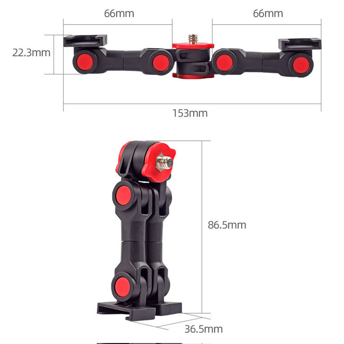 Doppel Kalten Blitzschuh Adapter Halterung Verlängerung Halfter Video Halterung für Kanon für Nikon Stativ DSLR Kameras Blitzlicht Mikrofon: Elfenbein