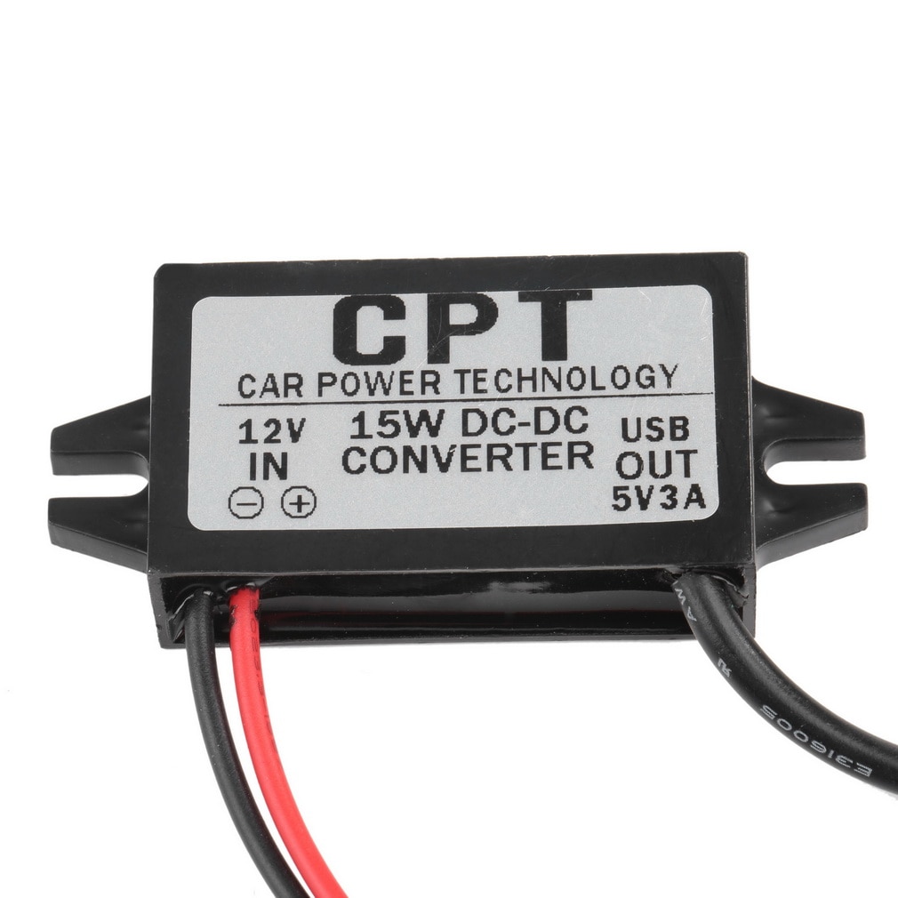 DC Converter Module 12V naar 5V 3A 15W USB Output Power Adapter