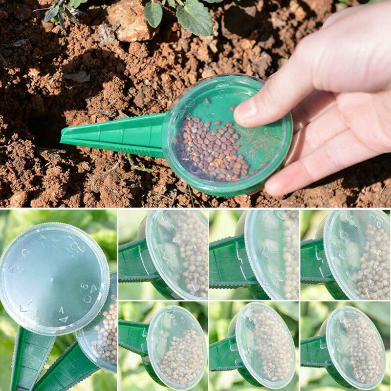 Seedlings Garden tool Adjustable Size Seed Sowing Seedlings Hole Puncher Garden Plant Seeder Planting Tools kit Seeder 4Pcs/Set
