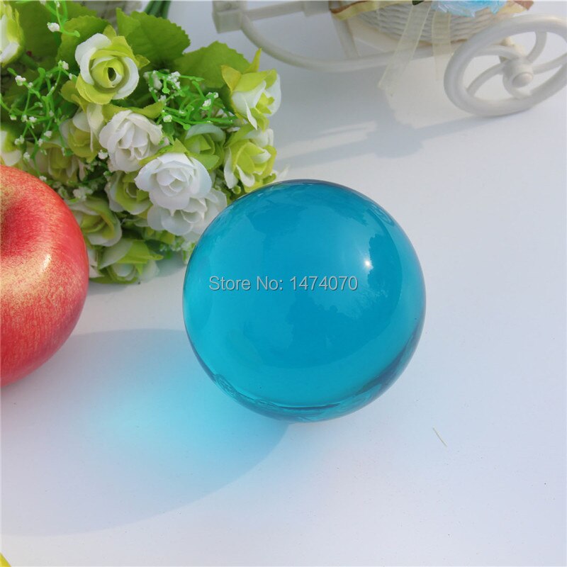 Dsjuggling 9cm kontakt-acryl-jonglierbälle (größe : 90mm, 3.54 zoll, farbe blau klar uv)