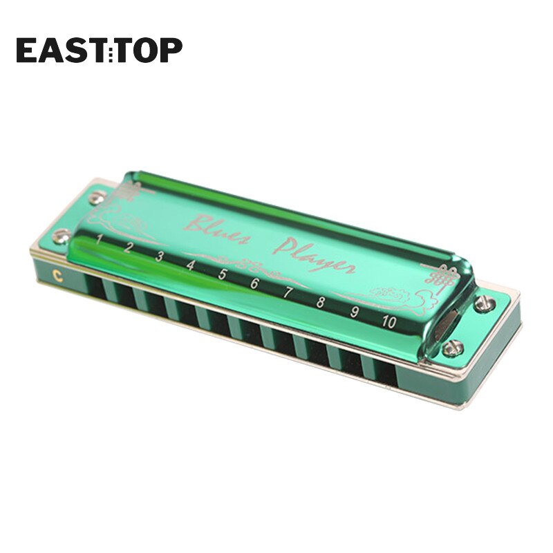 EASTTOP PR020 10 Holes Diatonic Harmonica Blues Harp Diatonic 10 Hole Blues Harmonica Musical Instruments