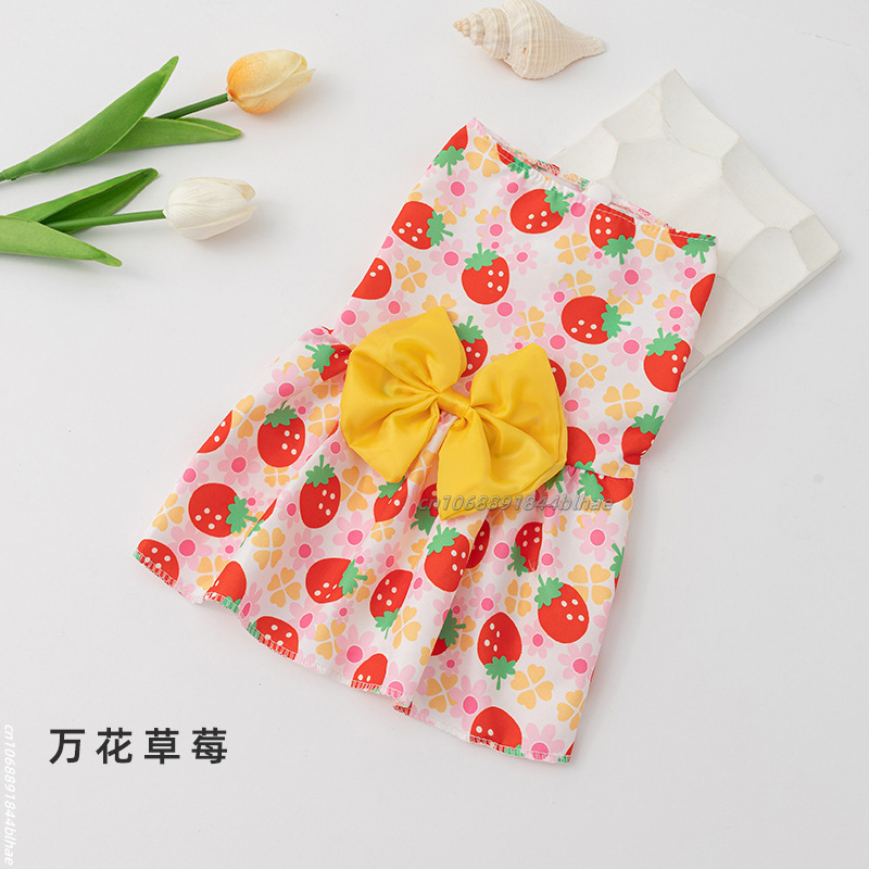 Vestido de princesa para perro, falda para mascota gatito, bonito vestido para perro con lazo de encaje para cachorro pequeño y mediano, Chihuahua, primavera y verano: S / Rojo