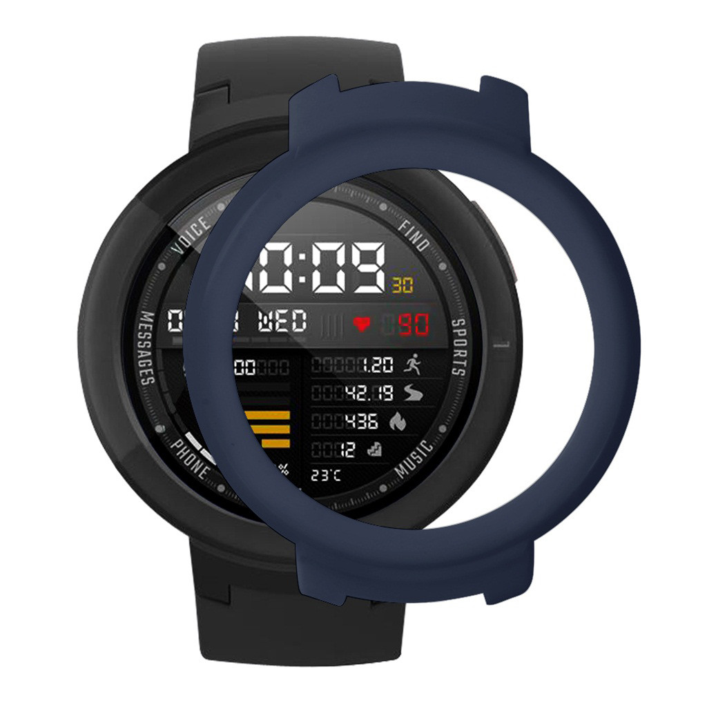 Funda protectora para reloj Huami Amazfit Verge Youth, funda de protección completa para PC, Protector de pantalla, cubierta de parachoques: C